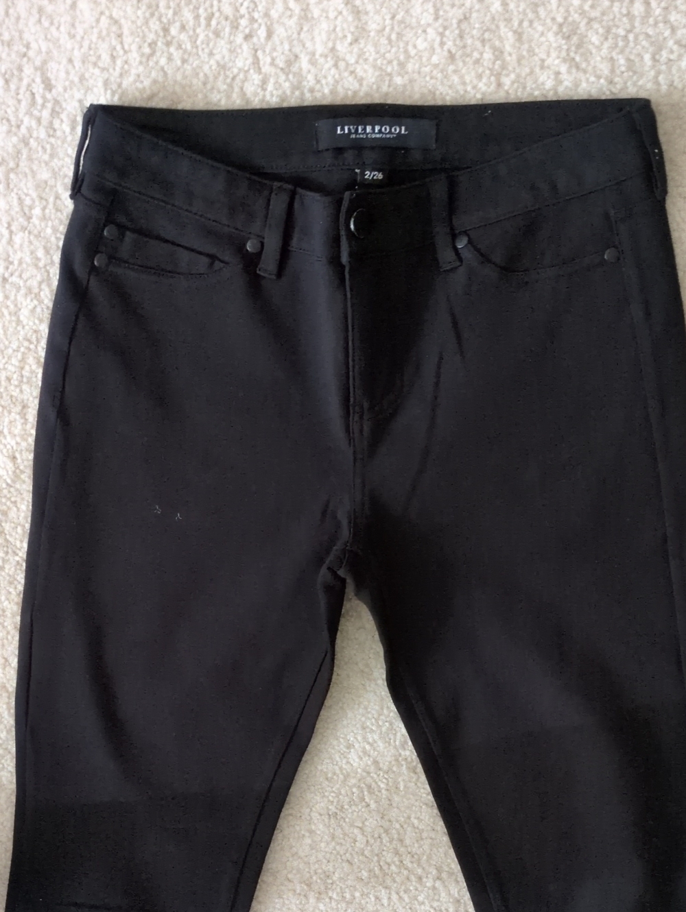 Liverpool Black Men's Skinny Jeans Inseam 29'